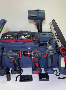 外贸CB系列锂电电动工具六件套装2406X2