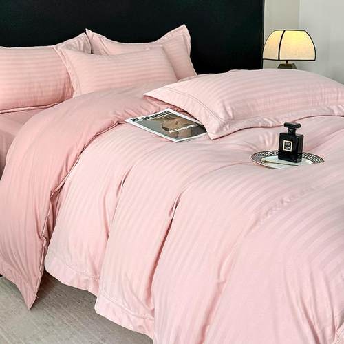 2025新款亲肤柔软小清新提花水洗棉糯糯棉镂空家用床上用品四件套