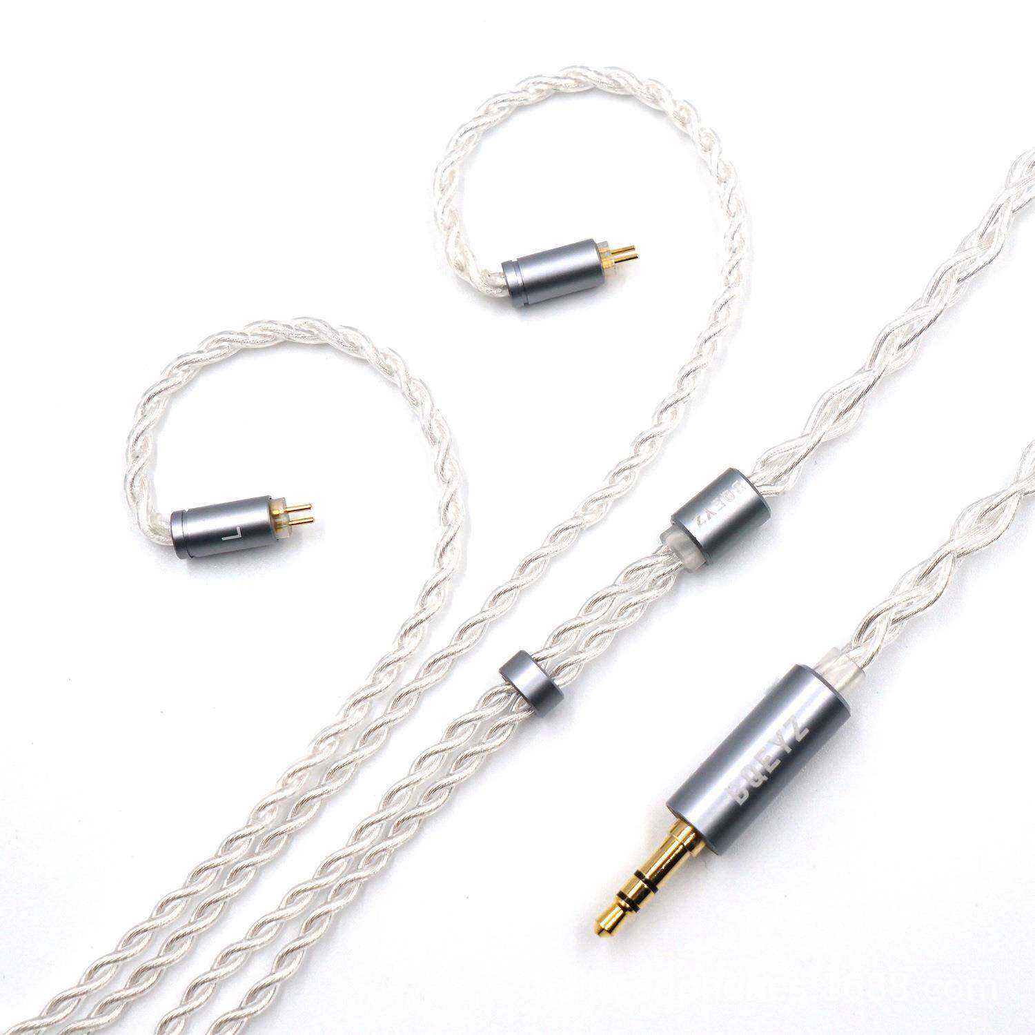 BQEYZ银色4股单晶铜镀银0.78mm2pin可替换插头升级线材平衡发,机械设备,其他机械设备,淘宝优惠券,粉丝福利购,淘宝优惠卷