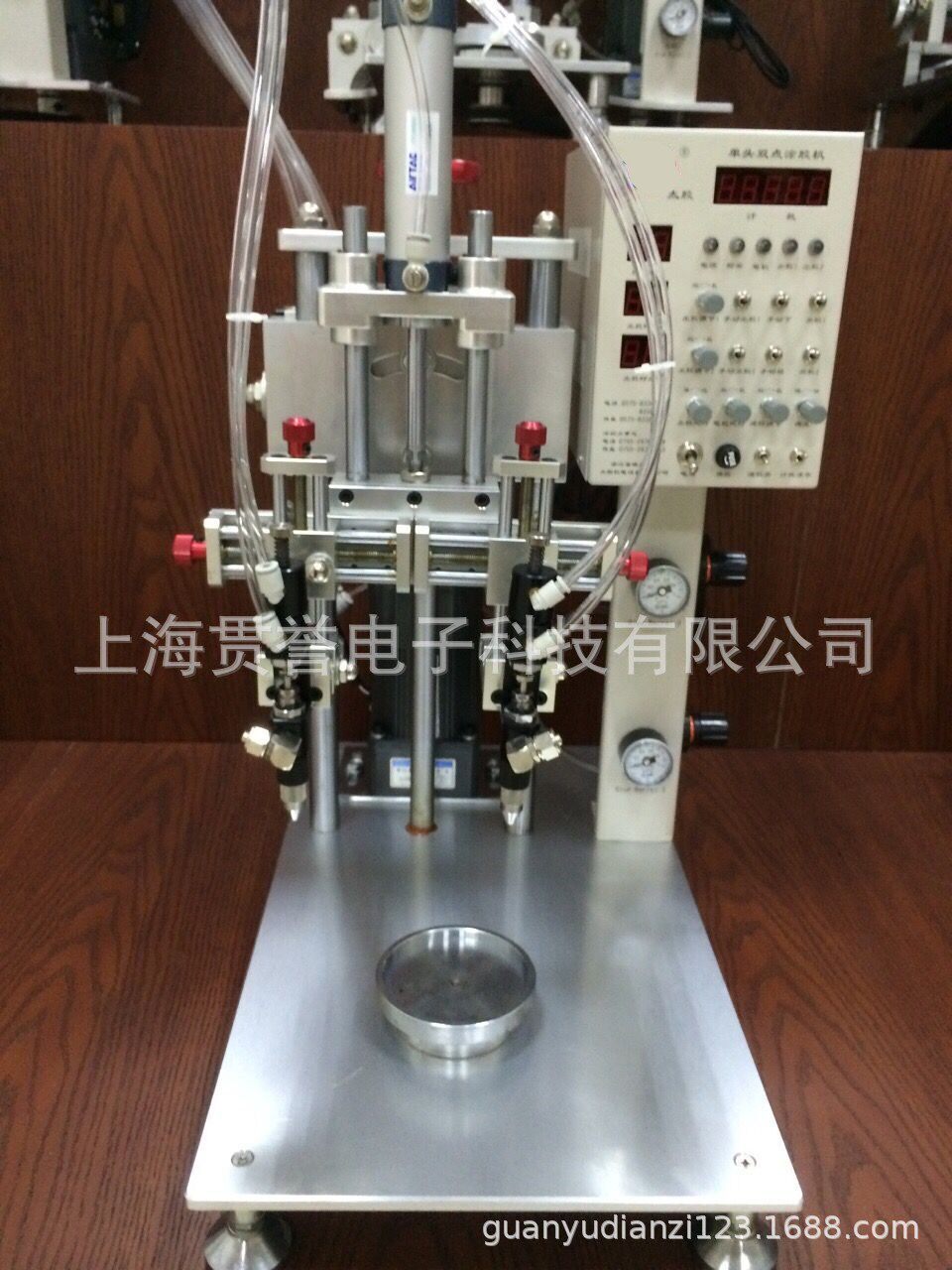 扬声器点胶机喇叭点胶机圆盘滴胶机双胶枪涂胶机