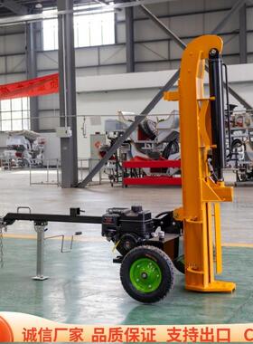 高锰钢刀片劈木机海拓PM80木材厂立卧两用液压劈木机