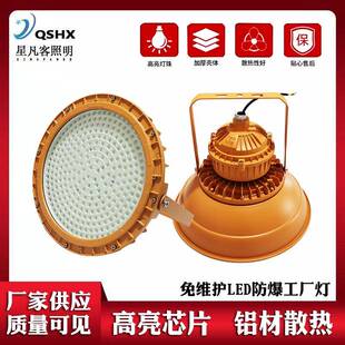 LED防爆灯免维护隔爆型工厂车间加油站加厚灯罩泛光灯防爆工矿灯