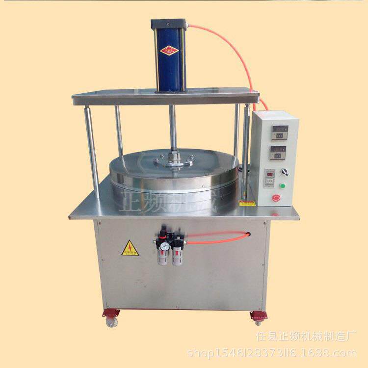 全自动烙饼机单饼机商用多功能春饼机淄博烧烤小饼机器气动烙馍机