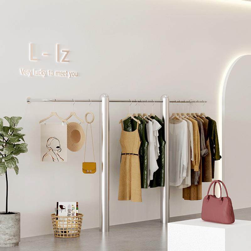 女装店货架展示架上墙壁挂式不锈钢挂衣架落地式服装店专用陈列架,机械设备,其他机械设备,淘宝优惠券,粉丝福利购,淘宝优惠卷
