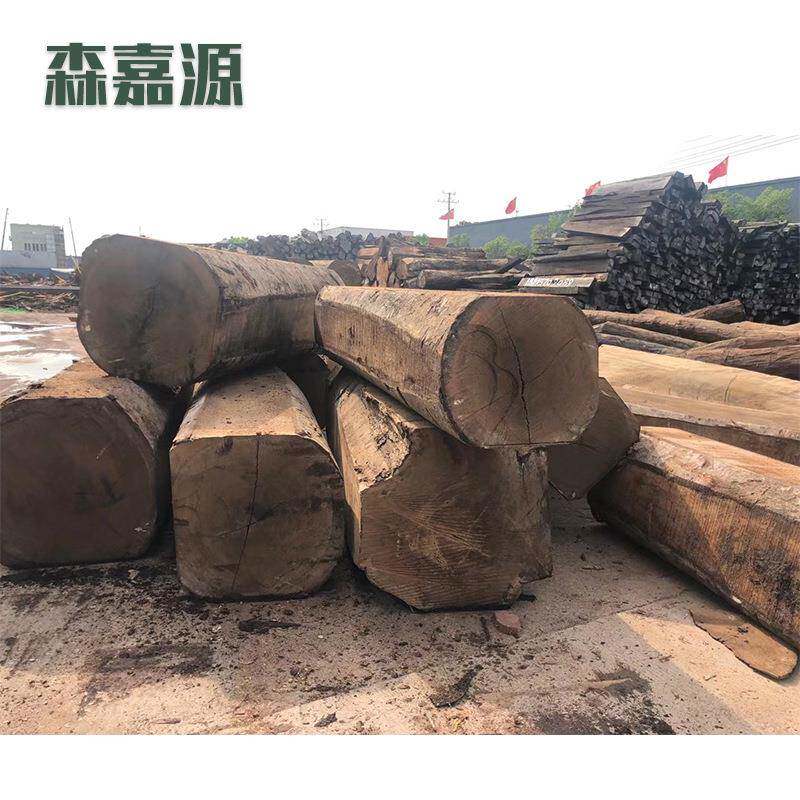 非洲黑檀爱里古夷苏木家装材地板建建古筑凉亭原木木材148料供质