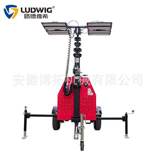 GLTH9510拖车牵引款移动照明可升降灯塔车4X300瓦LED灯厢式可升降