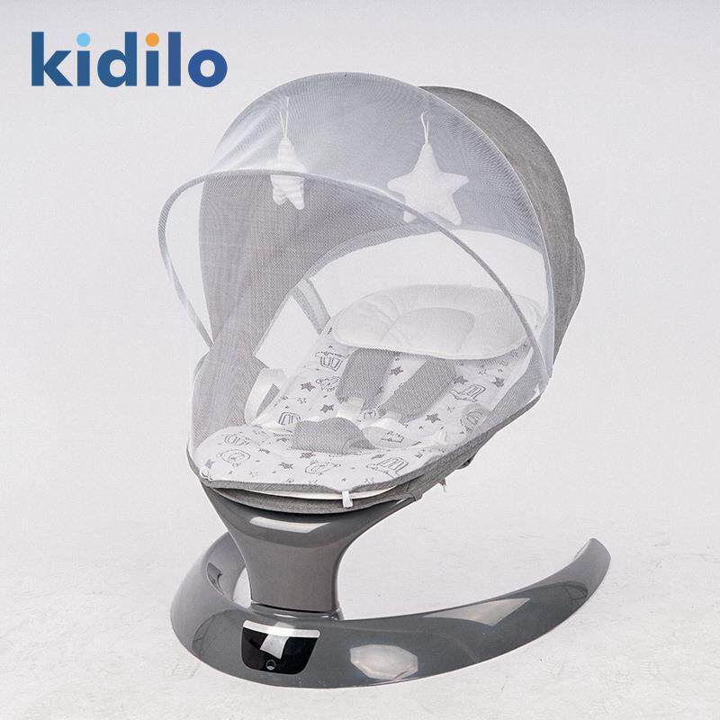 Kidilo婴儿电动摇篮宝宝摇床新生儿带音乐摇椅折叠哄娃哄睡摇篮