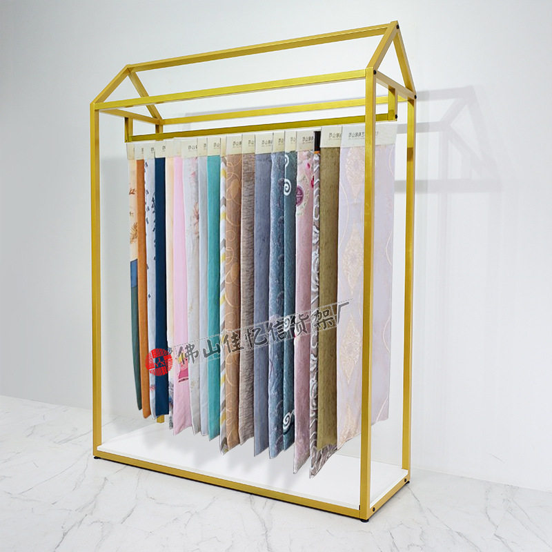 服装女装店展示架布料布艺店样品家纺窗帘吊卡展架地毯脚垫展示架