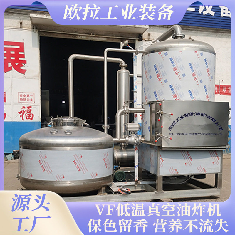 商用蘑菇脆榴莲脆真空低脱水设备 肉铺深加工流水线 真空油炸机