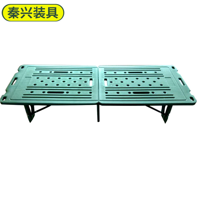 树脂面两折床 折叠小矮床 绿色休闲折叠床 简易折叠小床