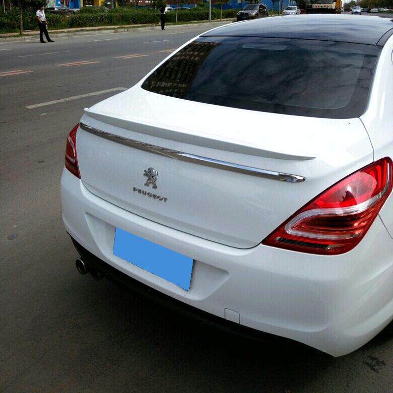 适用于2012-2015款标致308尾翼标志308改装专用免打孔烤漆压尾翼