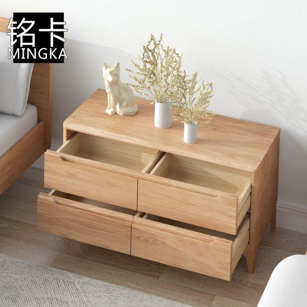 全实木80cm70大尺寸床头柜简约现代原木风大容量床边收纳储物柜子,住宅家具,床头柜,淘宝优惠券,粉丝福利购,淘宝优惠卷