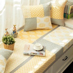 全棉飘窗垫窗台垫卧室榻榻米加厚轻奢四季通用可自由裁剪机洗垫子