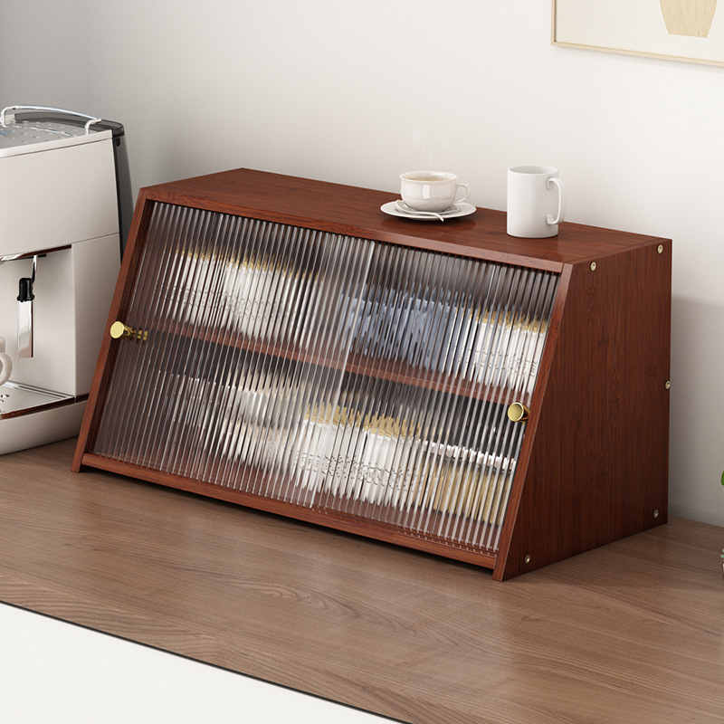 餐边柜小型桌面置物架家用客厅多层咖啡杯收纳架简易防尘储物架子