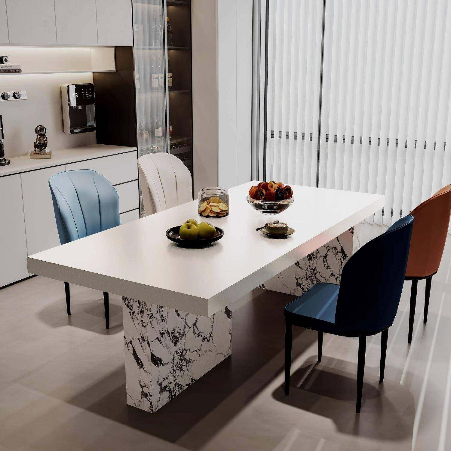 高端餐桌岩板家用现代简约轻奢2024新款大小户型岛台餐椅组合饭桌,鲜花速递/花卉仿真/绿植园艺,割草机/草坪机,淘宝优惠券,粉丝福利购,淘宝优惠卷
