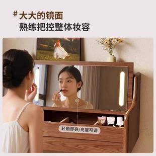 翻盖妆小户型化妆台书桌卧室古风一体化桌子实木梳妆台梳妆桌中