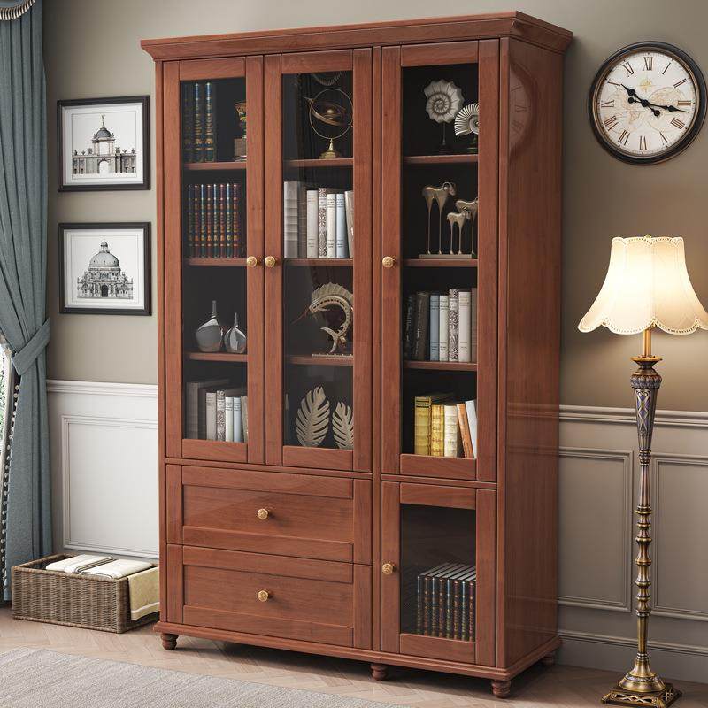 家用客厅带门组合防尘书柜置物架落地靠墙亚克力透明储物收纳柜子,电子元器件市场,其它元器件,淘宝优惠券,粉丝福利购,淘宝优惠卷