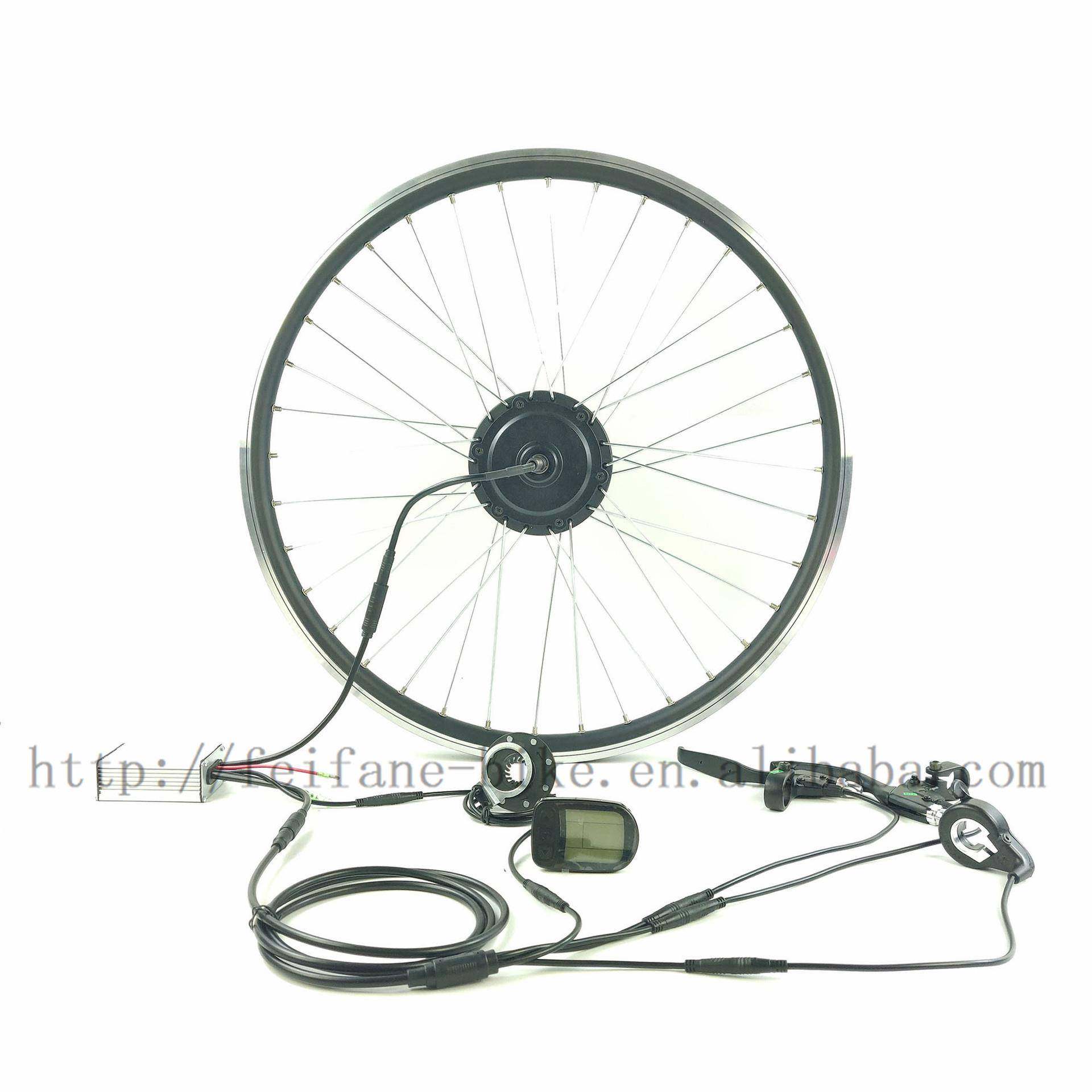 山地车改装全防水电动套件24V/36V/48V/250W后驱旋飞KT-LCD5仪表