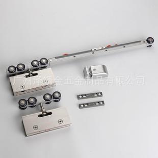 供应不锈钢吊轮玻璃门缓冲吊夹滑移门吊轨防夹工程五金配套