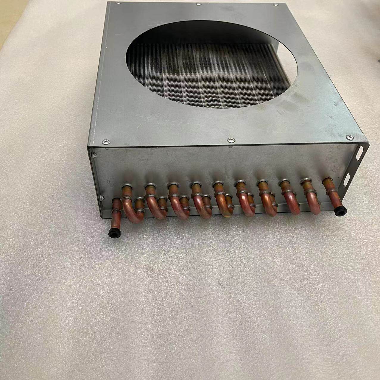 冷库鱼缸制冷机组冷凝器3P4P匹风冷水冷翅片式蒸发器散热器