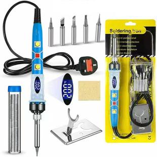 80W液晶数显可调温电烙铁恒温烙铁110V烙铁套装 工具