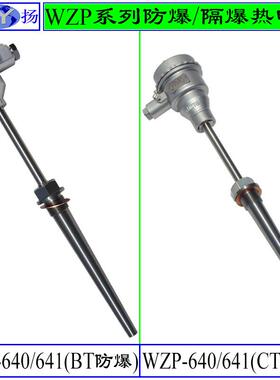 WZP-640WZP2-641热电阻防爆热电阻ExdIIBT4隔爆固定螺纹锥形
