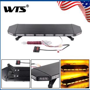 热销汽车66led长排车顶灯246W双面吸顶爆闪灯大功率开道警示灯