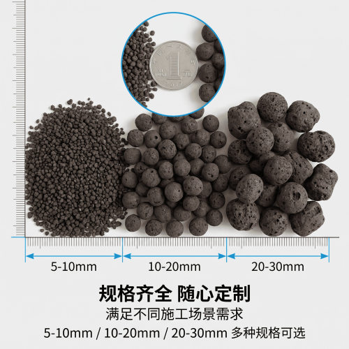 建筑回填陶粒垫底铺面陶粒卫生间回填轻质高强工地保温材料