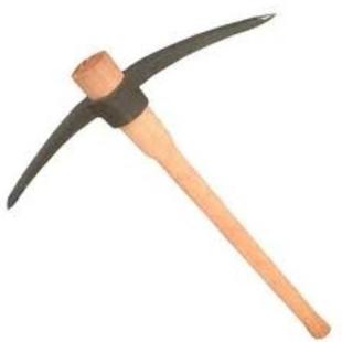 园林农用洋镐6号孔钢镐锰钢纤维柄园艺十字镐锻打镐头挖笋全钢