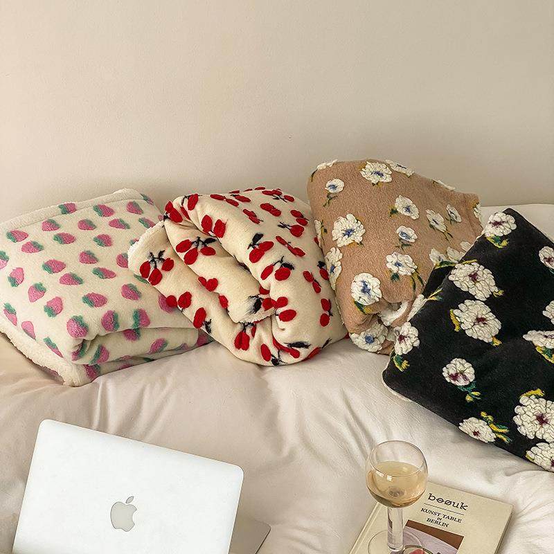 韩风秋冬加厚双层立体羊毛绒毛毯客厅卧室追剧毛毯幼儿园午睡盖毯,农用物资,其他肥料,淘宝优惠券,粉丝福利购,淘宝优惠卷