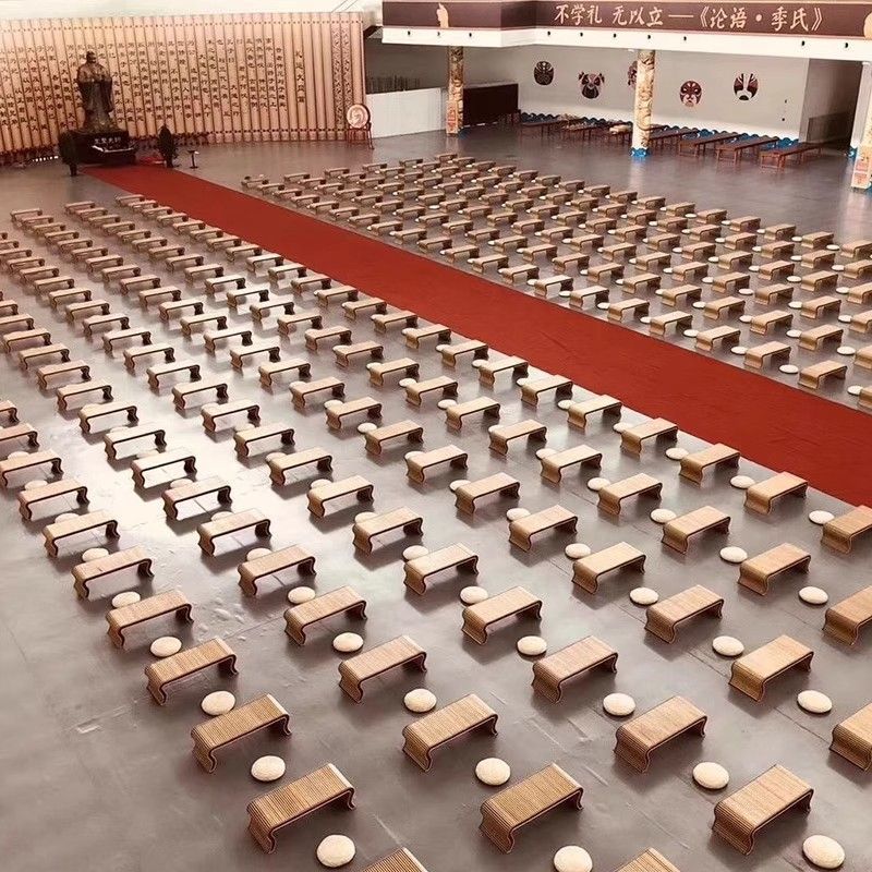 实木国学桌幼儿园小学生中式国学书法课桌椅培训桌茶艺桌围棋桌子