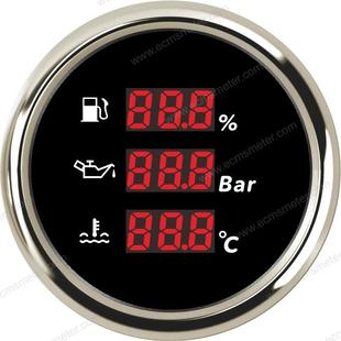 ECP油位油量表/油压液压表/水温温度表多功能数码管显示仪表