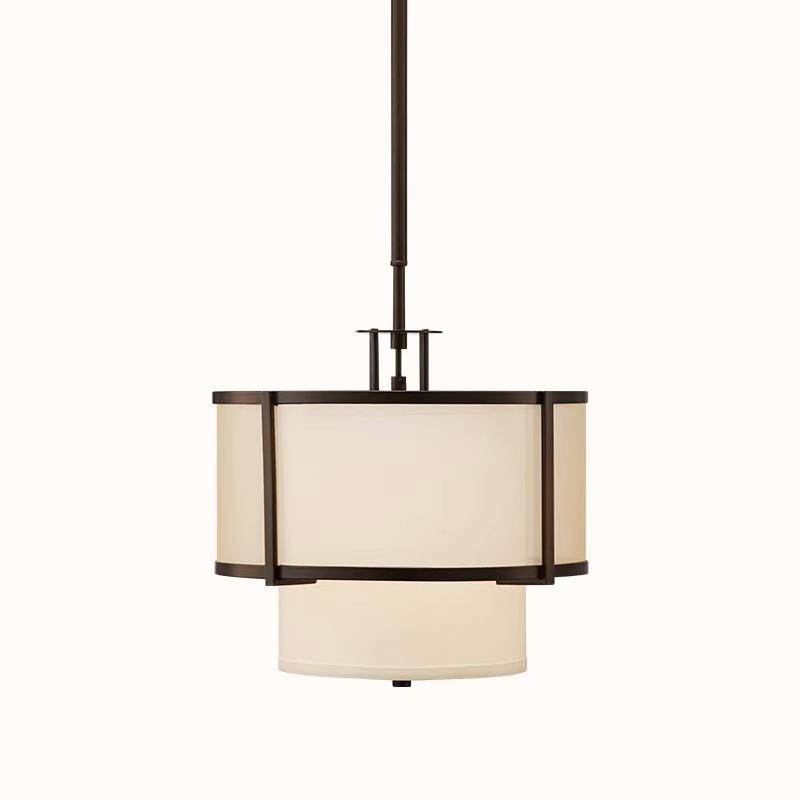 雷朗灯饰新中式客厅卧室餐厅吊灯现代灯具仿古圆形吊灯茶楼简约灯