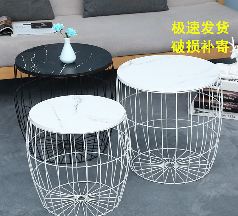 北欧迷你小茶几阳台小圆桌客厅简约移动边角几小户型茶几床头柜