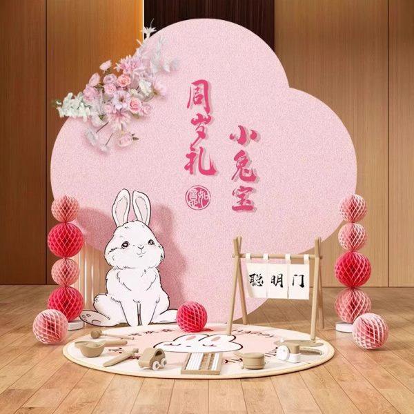 中式宝宝周岁礼百日宴布置满月仪式感装饰场景男女孩kt板背景墙,节庆用品/礼品,装扮布置套餐,淘宝优惠券,粉丝福利购,淘宝优惠卷