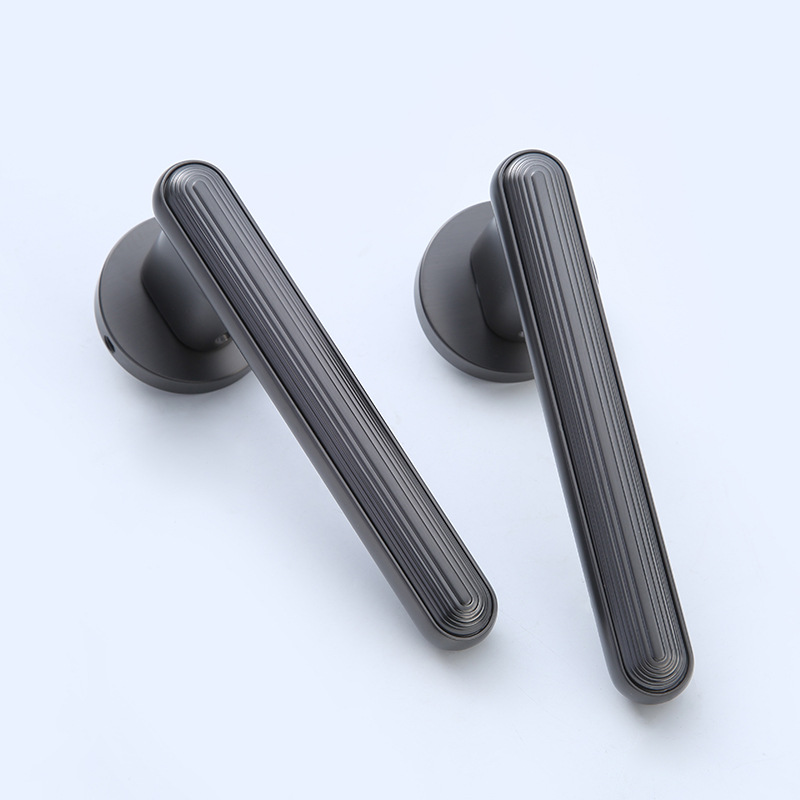 家用卧室通用磁吸房门分体锁北欧风洗手间静音执手锁门锁锁具批发