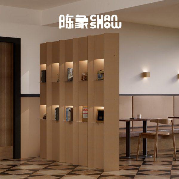 陈象置物屏风发光陈列展示架办公室前台隔断挡板现代简约瓦楞纸,商业/办公家具,办公屏风/隔断,淘宝优惠券,粉丝福利购,淘宝优惠卷