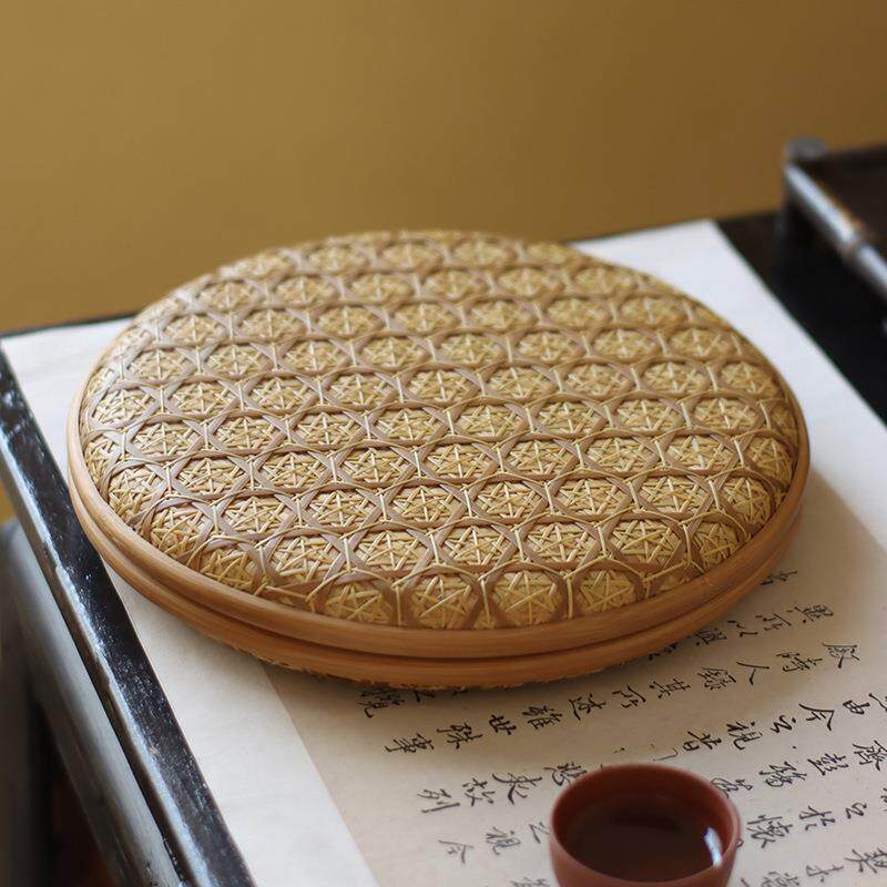 手工竹编普洱茶盒复古中式茶具配件收纳盒茶饼七子饼收藏包装盒