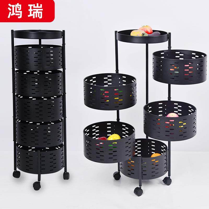 厨房旋转置物架免安装圆形多层储物架可移动推车果蔬收纳架可旋转,纺织面料/辅料/配套,纺织机械配件,淘宝优惠券,粉丝福利购,淘宝优惠卷