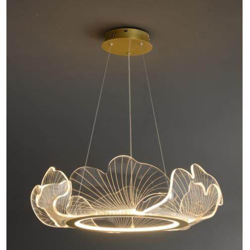 新款简约设计师客餐厅卧室茶室透明亚克力吊灯铁艺圆环花瓣灯具,机械设备,其他机械设备,淘宝优惠券,粉丝福利购,淘宝优惠卷