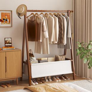 可折叠衣帽架家用卧室挂衣架出租屋便携晾衣架简约收纳架一架多用