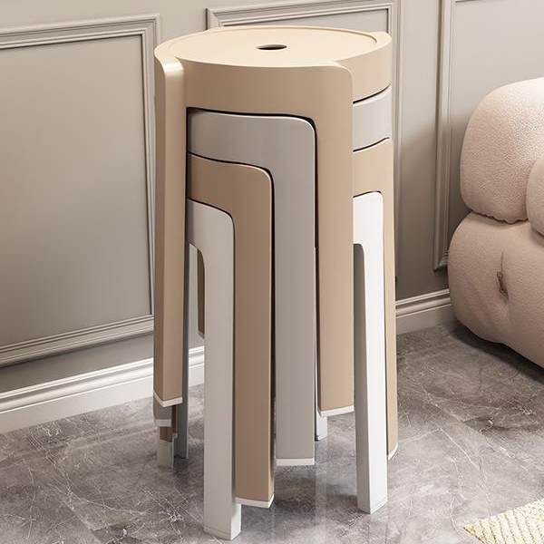 塑料凳加厚家用商用特厚现代简约可堆叠放摞叠久坐舒服椅高圆板凳