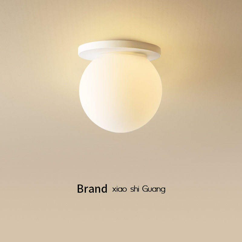 网红北欧入户过道灯创意个性走廊圆形吸顶灯led阳台玄关衣帽间灯