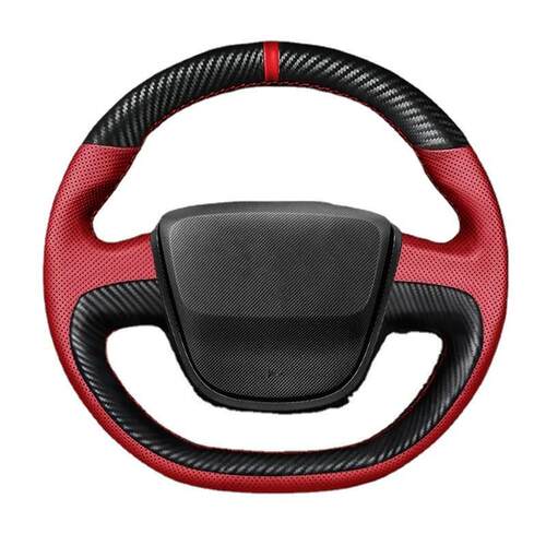 适用于五菱宏光MINI方向盘套手缝宝骏E100E300碳纤把套一件代