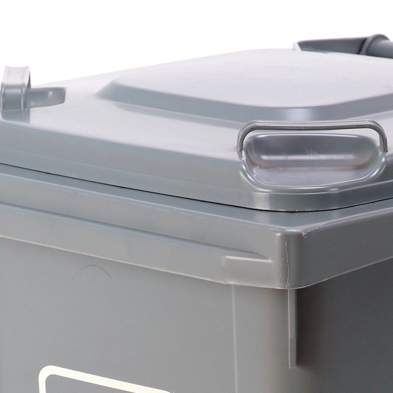 超宝60升塑料带轮可移动垃圾桶带盖环卫桶庭院小区物业分类桶