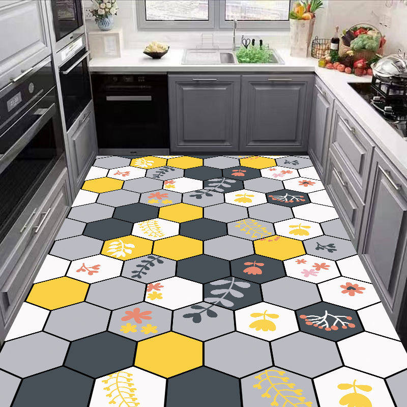 免洗PVC厨房地垫满铺地毯门垫客厅进门玄关可擦洗脚垫子防水防油,居家布艺,厨房地垫,淘宝优惠券,粉丝福利购,淘宝优惠卷