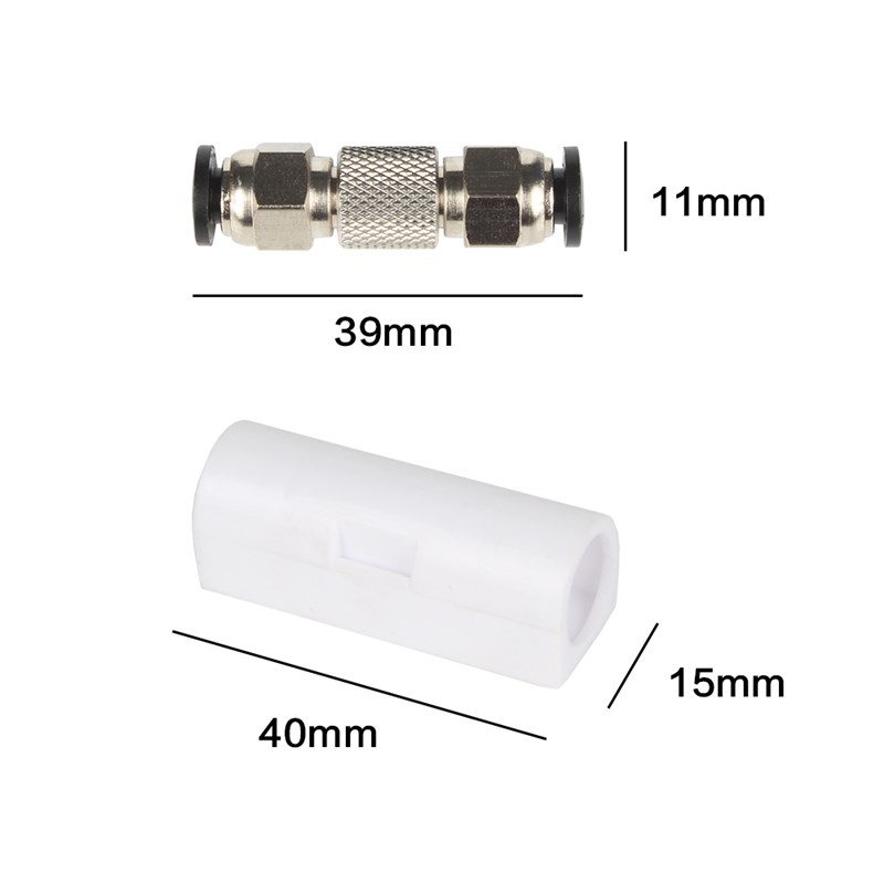拓TZ竹子3D打印机 X1C/P1P送进料管接头 铁氟龙PTFE管气动快插头