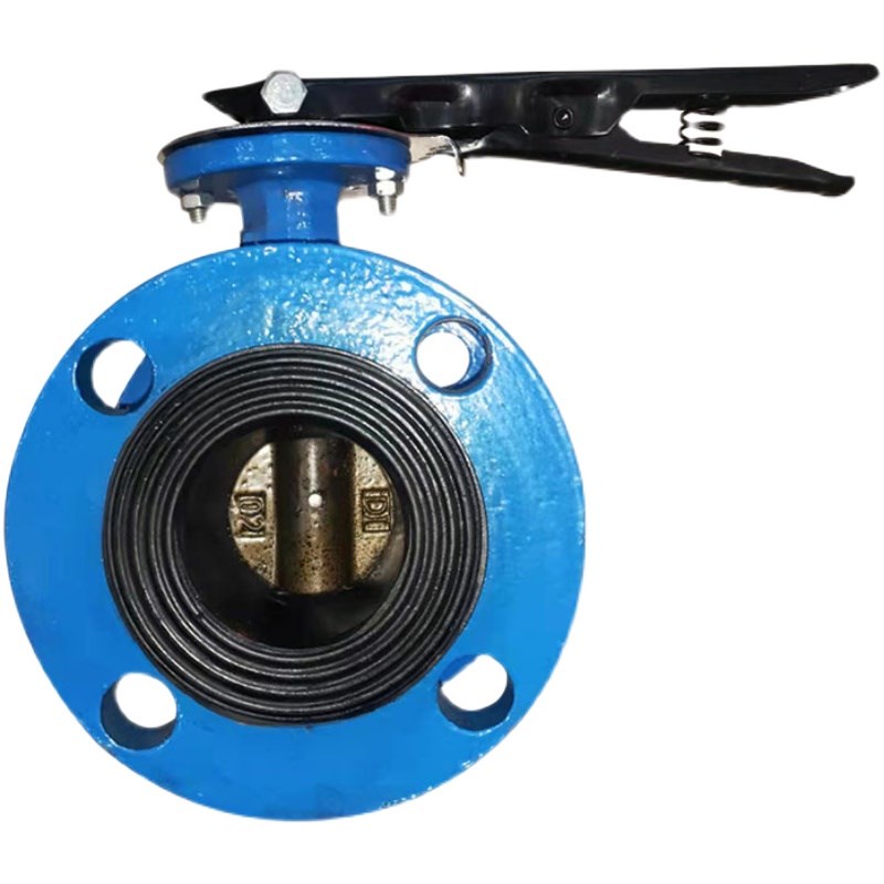 D41X-16手柄法兰蝶阀水用消防用开关DN50 80 100