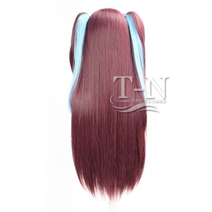 憧憬成为魔法少女 阿古屋真珠cos假发 头皮顶 虎口夹马尾