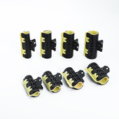 烫发保温加长夹子美发热烫隔热夹数码 陶瓷艾文夹卷发耐高温包杠夹